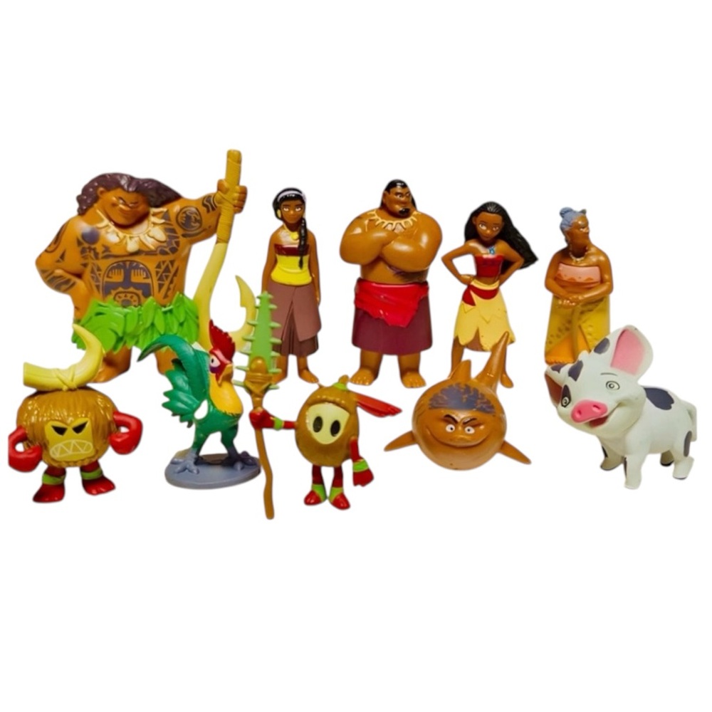 Moana 10 Piece Disney Set Action Figure Toys Collectible Doll
